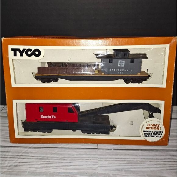 Tyco #932 HO Scale Operating Crane Car With Boom Tender Collectible Train Cars - Picture 3 of 9